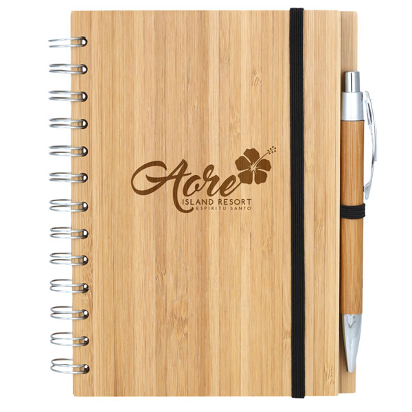 Promotional Bamboo Notebook with Bamboo Pen 