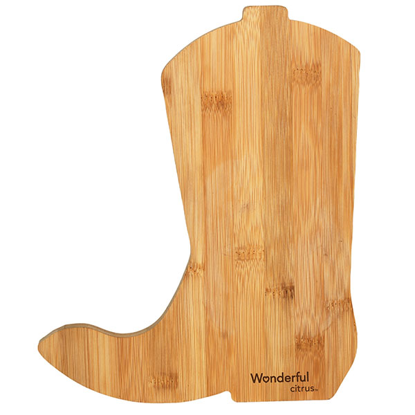 Promotional Cowboy Boot Bamboo Cutting Board