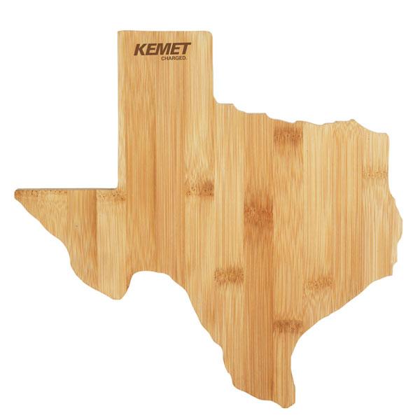 Texas Shape Bamboo Cutting Board