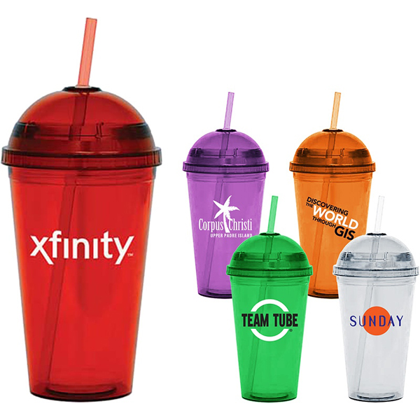 Promotional Domed Double Wall Acrylic Tumbler