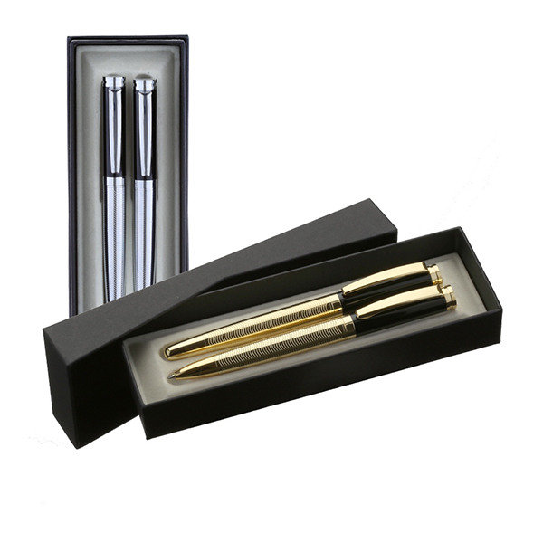 Promotional Brass Ballpoint & Rollerball Set