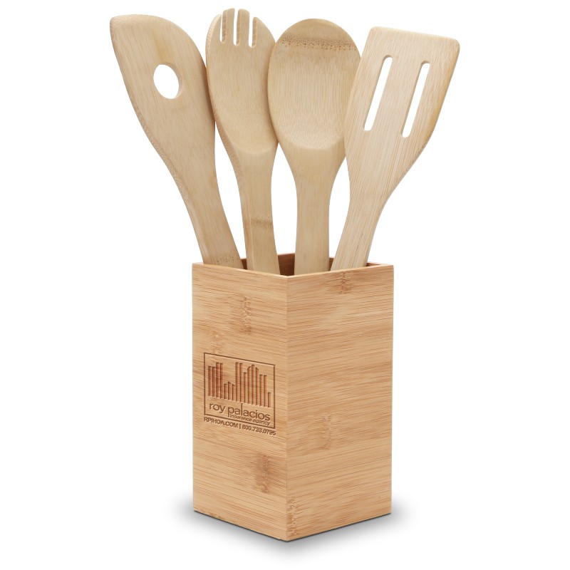 Promotional Bamboo Kitchen Utensil Set