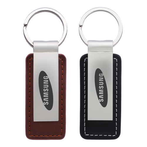 Promotional  Leatherette & Metal Keychain