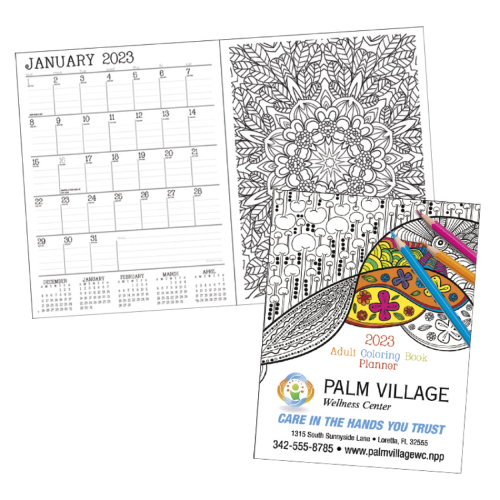Promotional Adult Coloring Book Planner 
