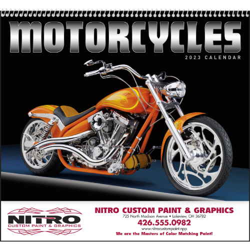 Promotional Motorcycles Calendar - Spiral 