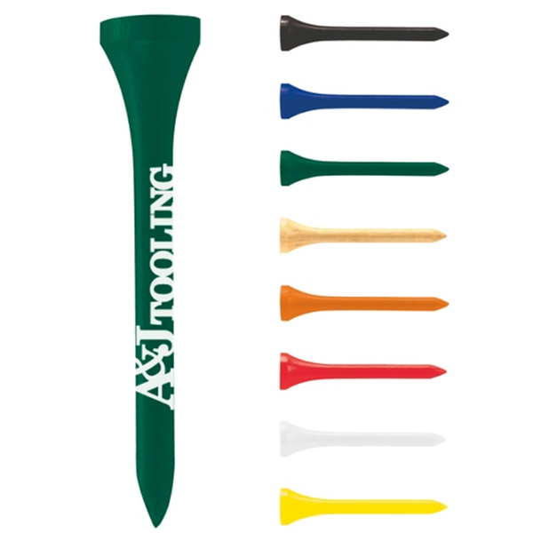 Promotional Wood Golf Tees - 2 3/4