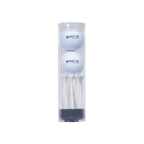 Promotional 2 Ball Tee Tube