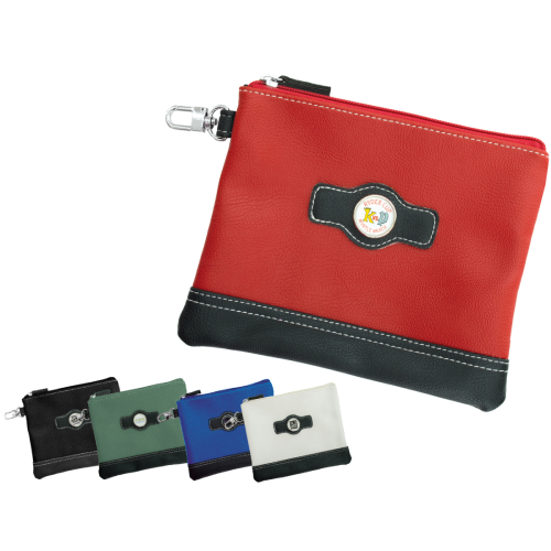 Promotional Leatherette Zippered Pouch