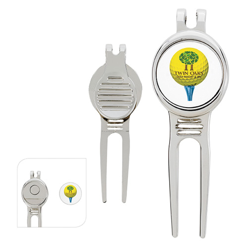 Promotional Golfers Divot Tool with Ball Marker
