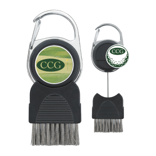 Promotional Golf Club Brush with Ball Marker 