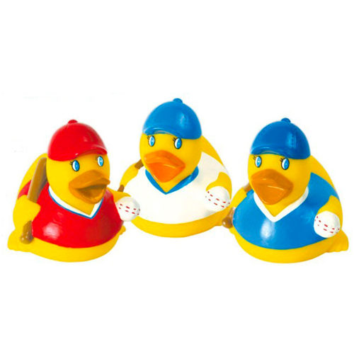 Baseball Rubber Duck Floatable Rubber Toy