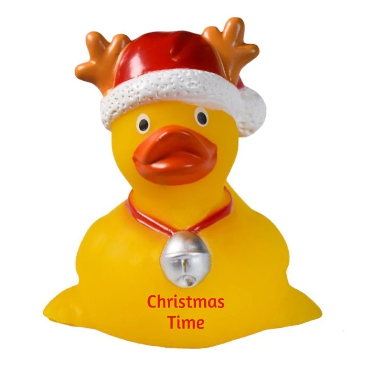 Promotional Rubber Reindeer Duck