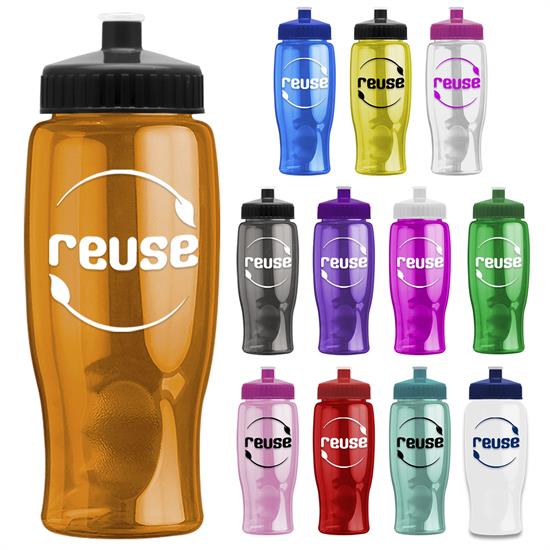 Promotional Poly-Pure Travel Bottle (27 oz)