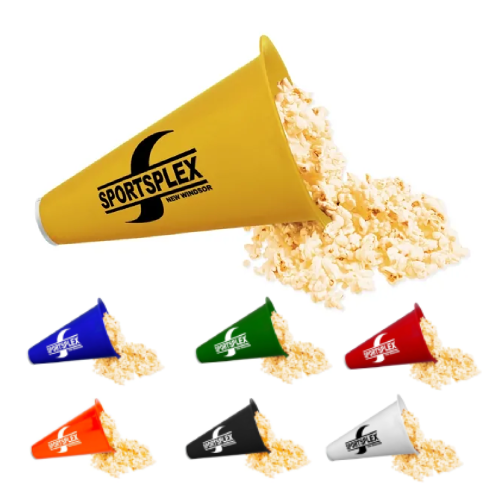 Megaphone with Popcorn Cap