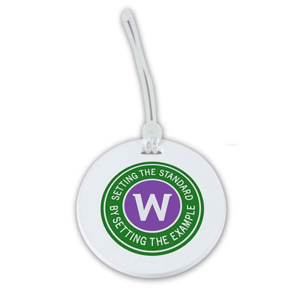 Promotional Round Luggage Tag - 3
