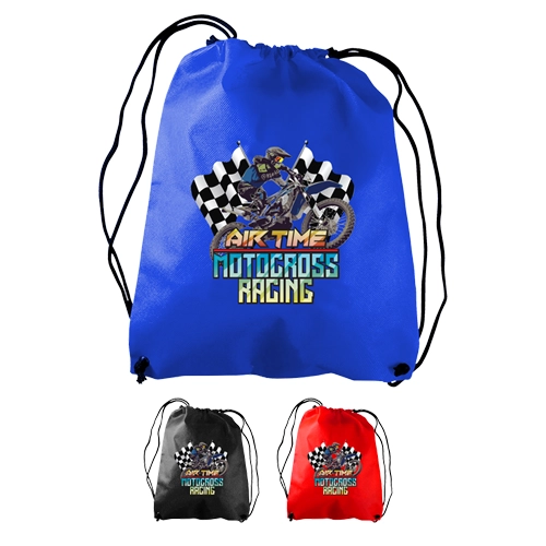 Promotional Non-Woven Drawstring Backpack - Digital Imprint