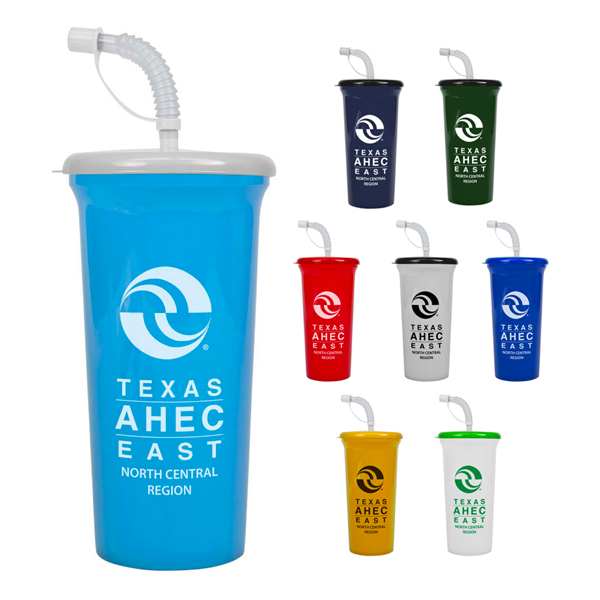 Promotional Cups With Straws Reusable Your Custom Logo Promotional Cups With Straws Reusable
