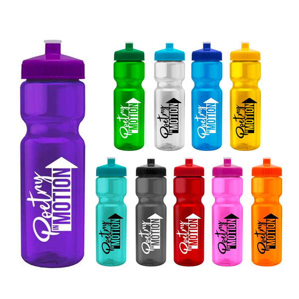Promotional Transparent Color Bottle - 28oz - BPA Free