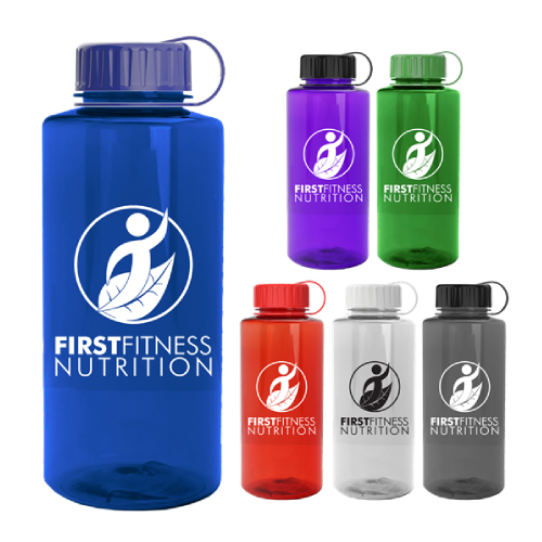 Promotional Poly-Pure Mountain Bottle - BPA Free - 36 oz.