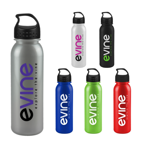 Promotional Metalike Bottle with Crest Lid-24 Oz 