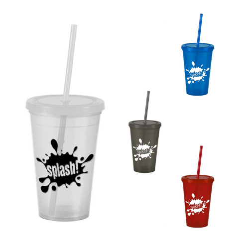 View Image 2 of Insulated Straw Tumbler-16oz