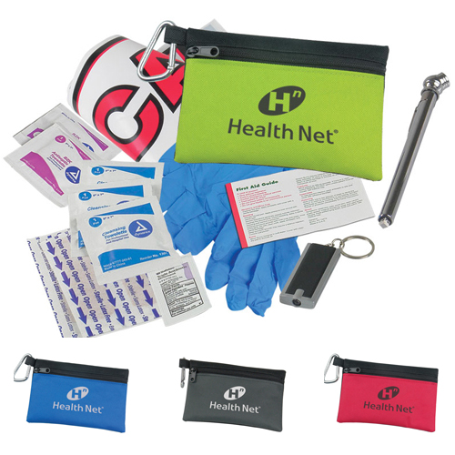 Promotional Auto Safety Zipper Tote Kit