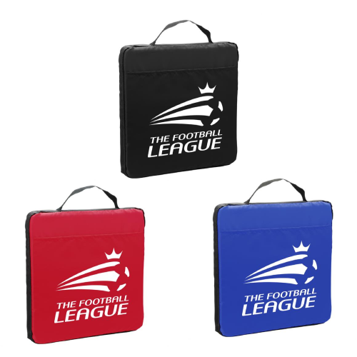 Promotional Fabric  Stadium Cushion- with Pocket-13.5