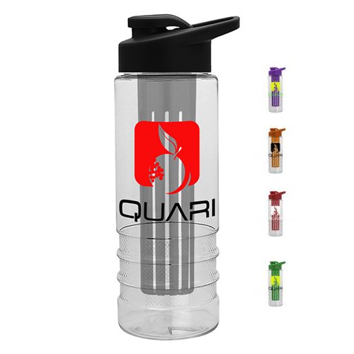 25oz Fruit Infuser Sport Bottle  Imprinted Motivational Water Bottles