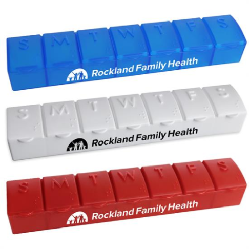 Promotional Jumbo Custom 7 Day Pill Case