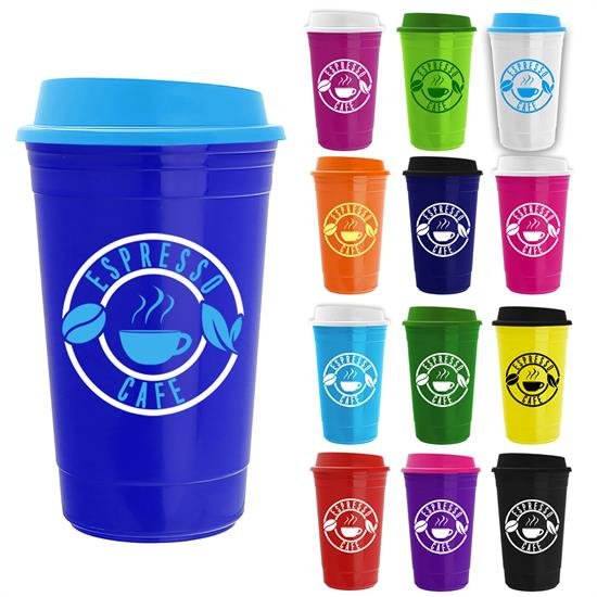 The guzzler - 32 oz. trans. color bottle-straw lid