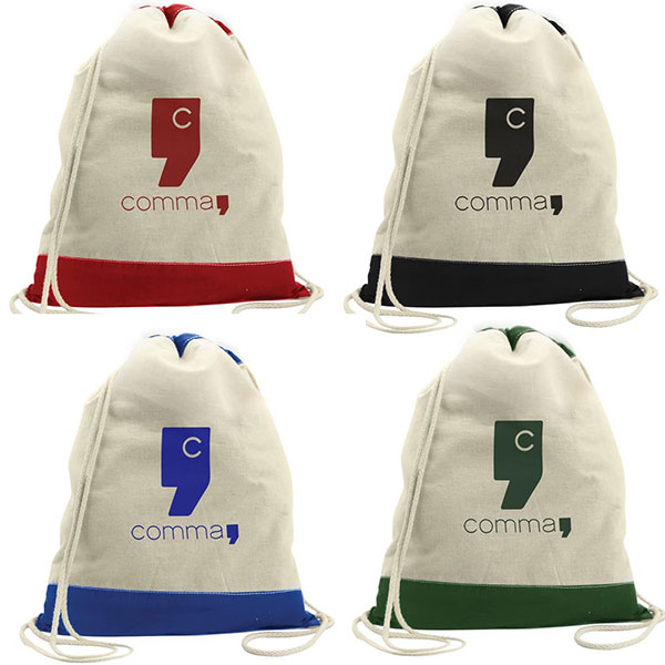 Promotional The Excursionist Cotton Drawstring Backpack