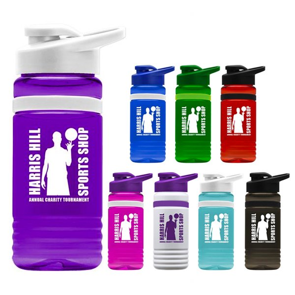Promotional Custom Transparent Sports Bottle- 20oz