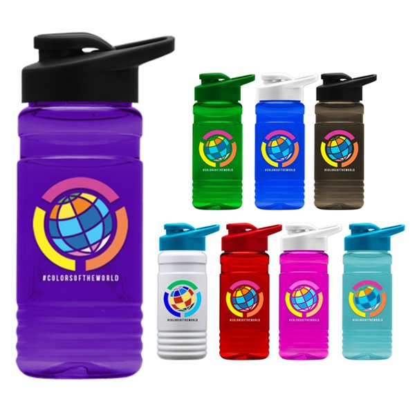 Promotional RPET Bottle with Drink-Thru Lid - Digital