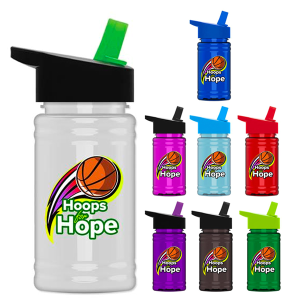 UpCycle Mini RPet Sports Bottle with Flip Straw Lid 