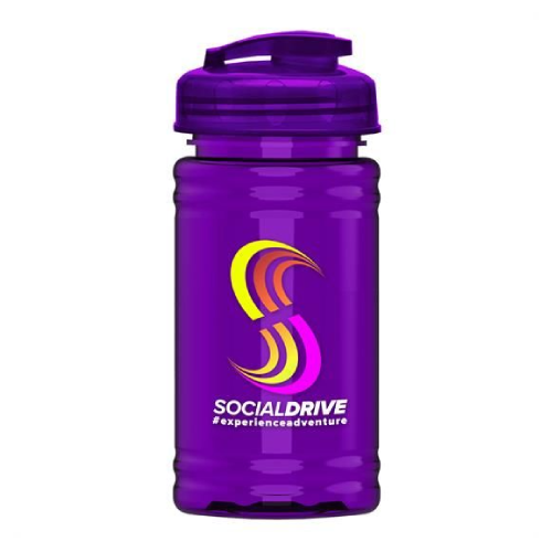 Promotional UpCycle Mini RPet Sports Bottle with USA Flip Lid 