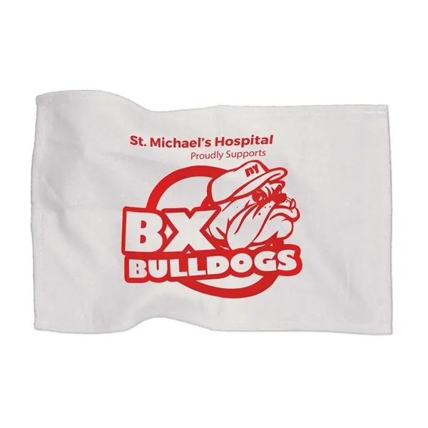 Promotional White Micro-Fiber Rally Towel 