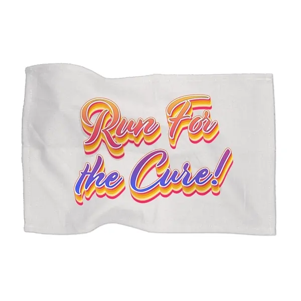 Promotional White Microfiber Rally Towel-Digital Imprint