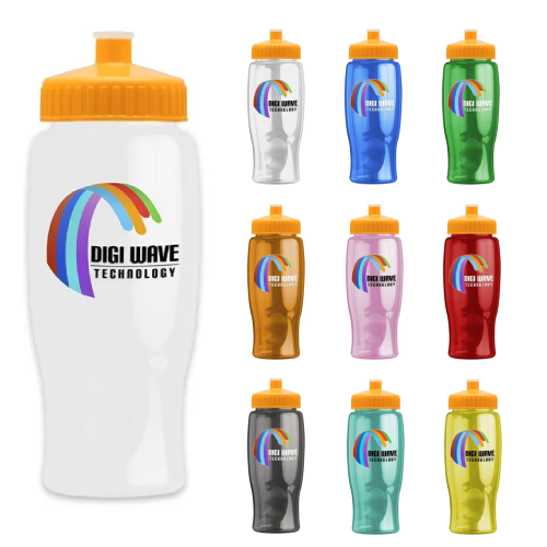 Promotional Digital Poly-Pure - 27 Oz. Transparent Bottle