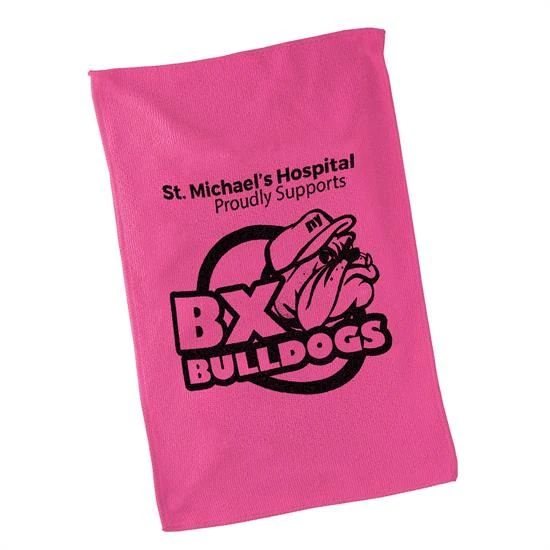 Promotional Pink Micro Fiber Rally Towel