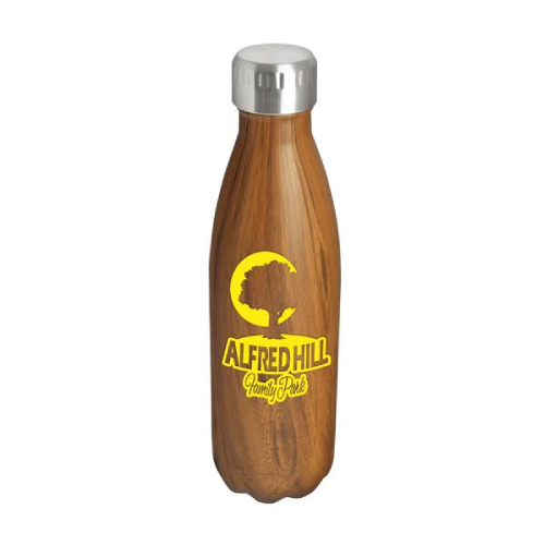 Promotional Woodtone Stainless Steel Bottle