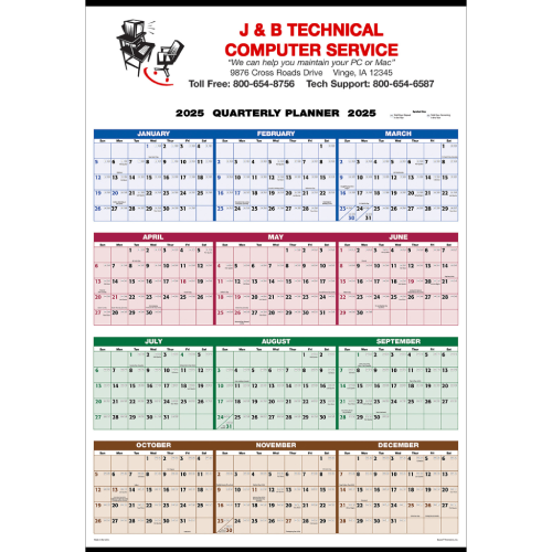 Promotional 4-Color Full Year Calendar