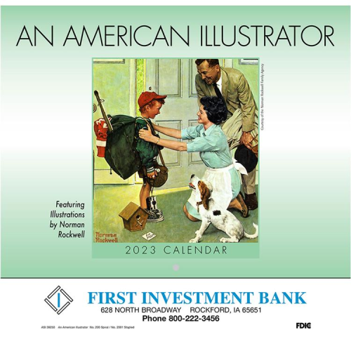 Promotional An American Illustrator Wall Calendar-Stapled