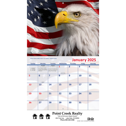 View Image 5 of America! Wall Calendar