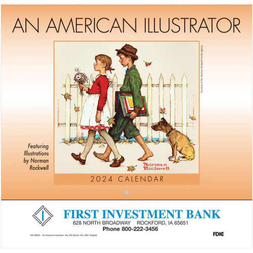 Promotional An American Illustrator Wall Calendar-Stapled