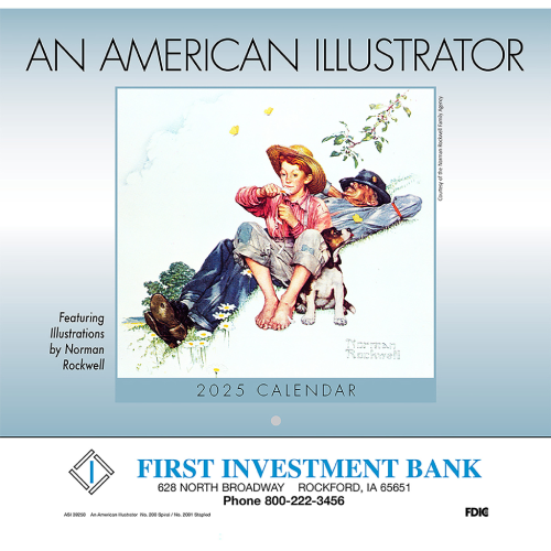 Promotional An American Illustrator Wall Calendar-Stapled