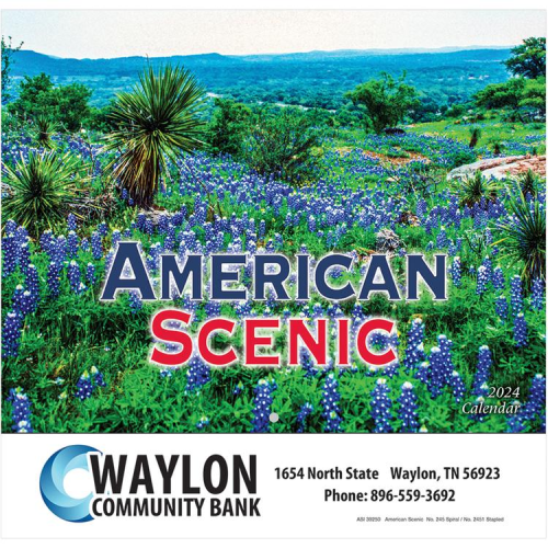Promotional American Scenic Wall Calendar