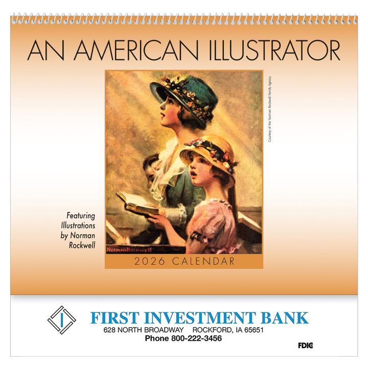 Promotional An American Illustrator Wall Calendar-Spiral