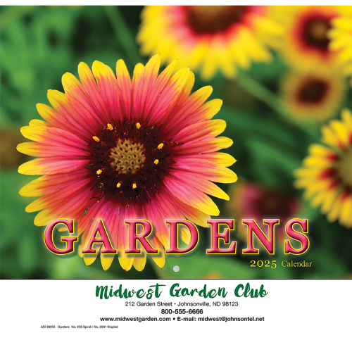 Promotional Gardens Wall Calendar 