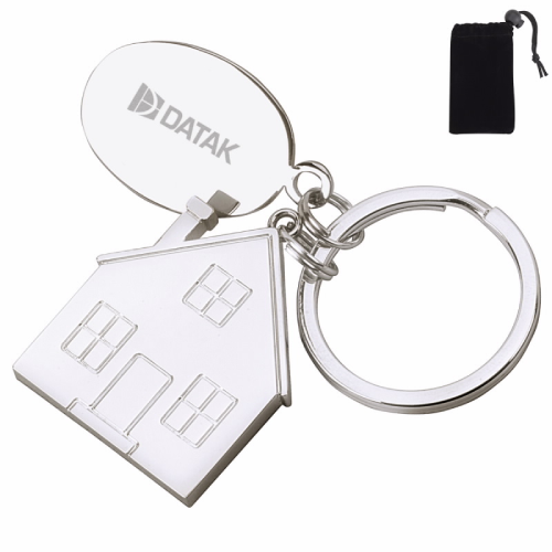 Promotional Custom House Tag Keyholder