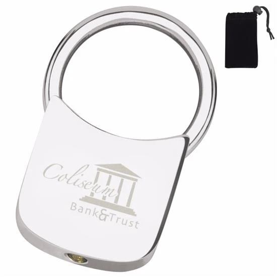Promotional Silver Twist Lock Custom Keyholder